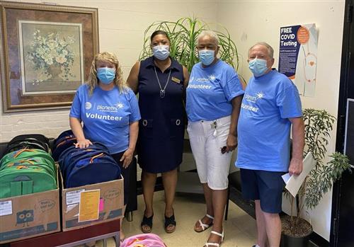 Dr. Clark and Volunteers